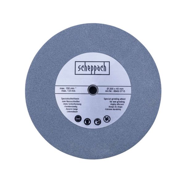Scheppach Edelkorund-Schleifstein Ø 200 x 40 x 12 mm K 220