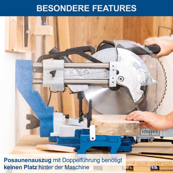 Scheppach Kapp-, Zug- und Gehrungssäge HM305SL