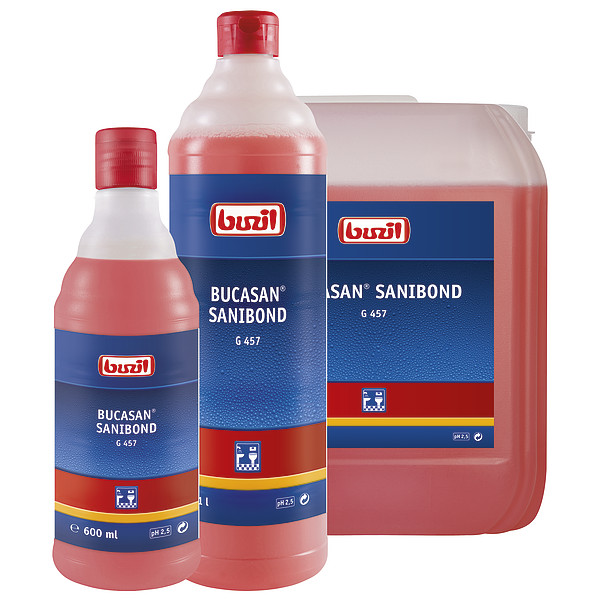 Buzil Viskoser Sanitärunterhaltsreiniger auf Säurebasis Bucasan Sanibond G457