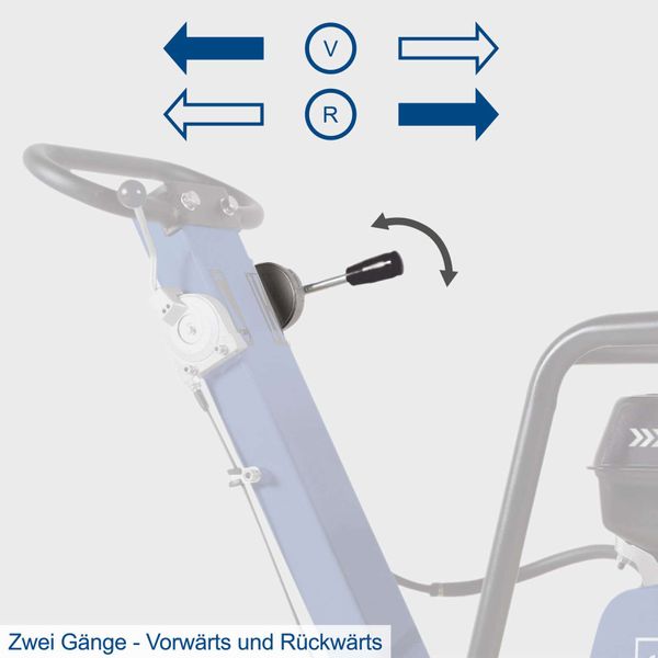 Scheppach Rüttelplatte HP3000S - 9PS 161kg 30500N inkl. Fahrvorrichtung & Gummiplatte