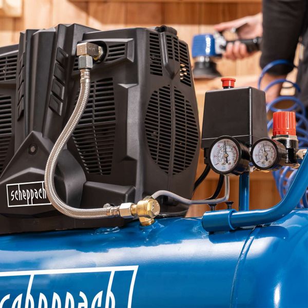 Scheppach Kompressor HC51Si 1500W | 8Bar | 50L Kessel | Ansaugleistung 300 l/min