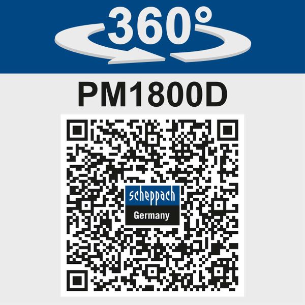 Scheppach Doppel Handrührgerät PM1800D - 1800W | bis 790 min-1 Drehzahlregulierung