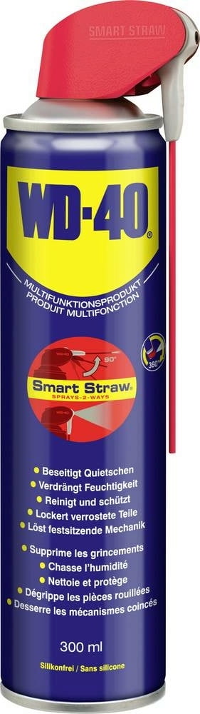WD-40 Multifunktionsprodukt/Spray, 300ml Smart Straw® Slim WD-40 Multifunktionsprodukt/Spray, 300ml Smart Straw® Slim