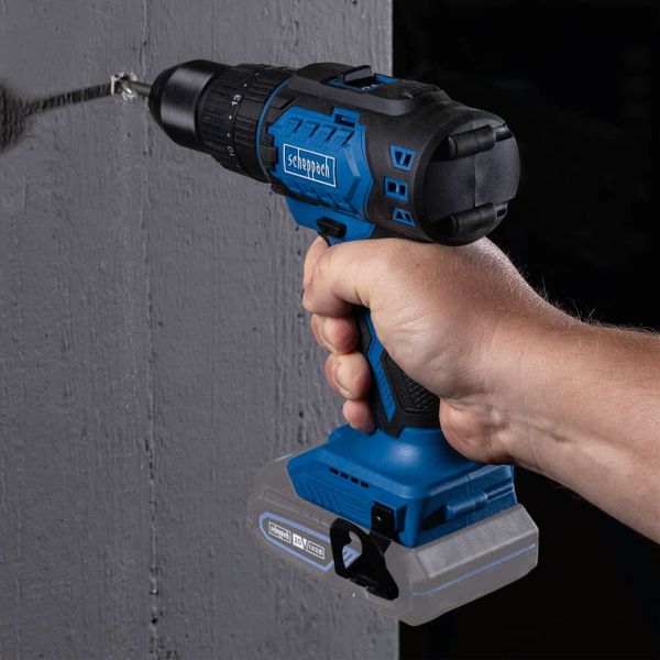 Scheppach Akku-Schlagbohrmaschine BC-CD60-X | Brushless | Drehmoment 60Nm | Drehmomentstufen 19+1+1