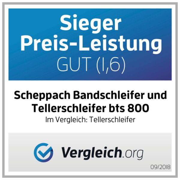 Scheppach Band- und Tellerschleifer BTS800 - 230V 50Hz 370W
