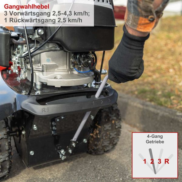 Scheppach Benzin-Kehrmaschine SC2200PE (DIY), inkl. Sammelbehälter und Schneeschild